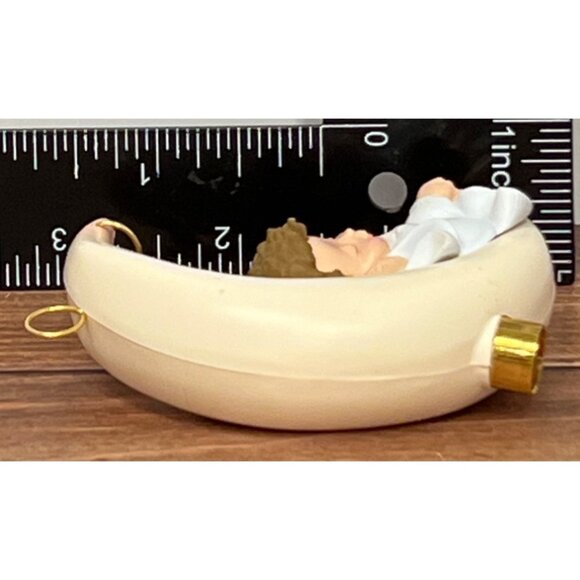 1988 HALLMARK KEEPSAKE ORNAMENT QLX713-4 MOONLIT NAP STAR STOCKING BABY LIGHTED - Picture 6 of 9